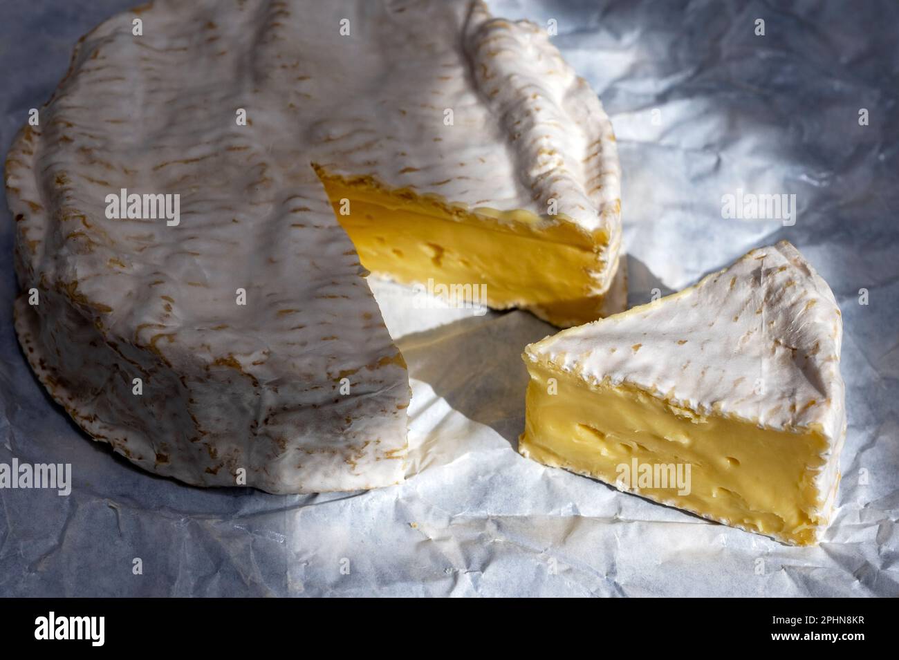 Baron Bigod Käse hergestellt in Suffolk von Fen Farm Dairy Stockfoto