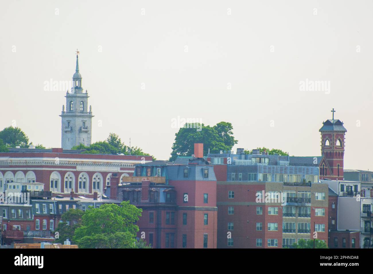 Boston ist eine geschäftige Stadt und sehr einladend Stockfoto