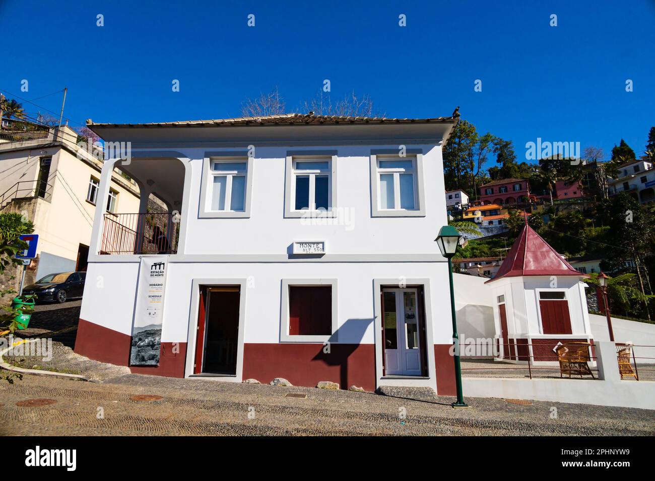 Monte Rack Bahnhof Museum, Monte, Funchal, Madeira, Portugal Stockfoto