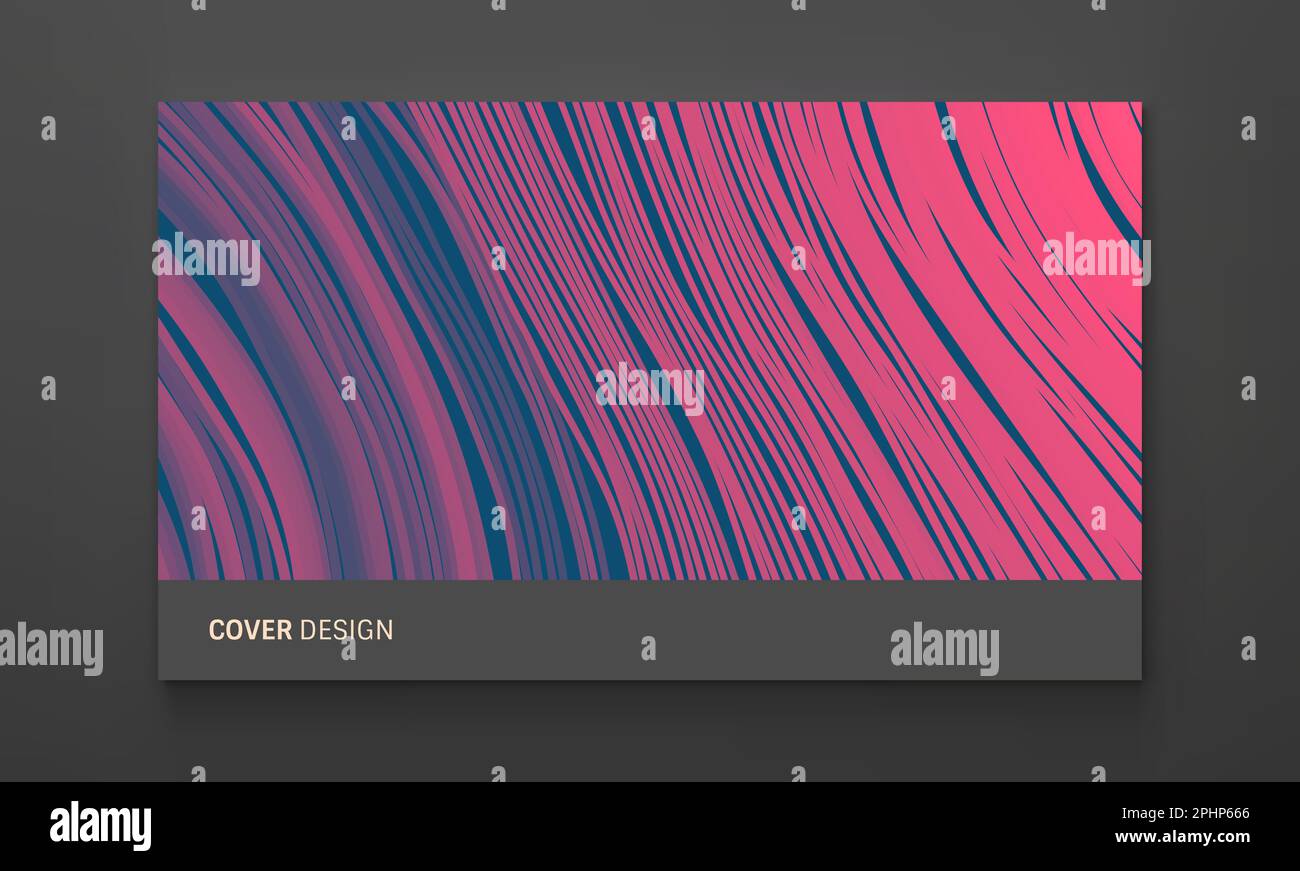 Papier schneidet unregelmäßige Linienmuster perspektivisch. Geometrische Tapete mit Streifen. Konstruktionsvorlage für die Abdeckung. Kann für Werbung, Marketing oder p Stock Vektor