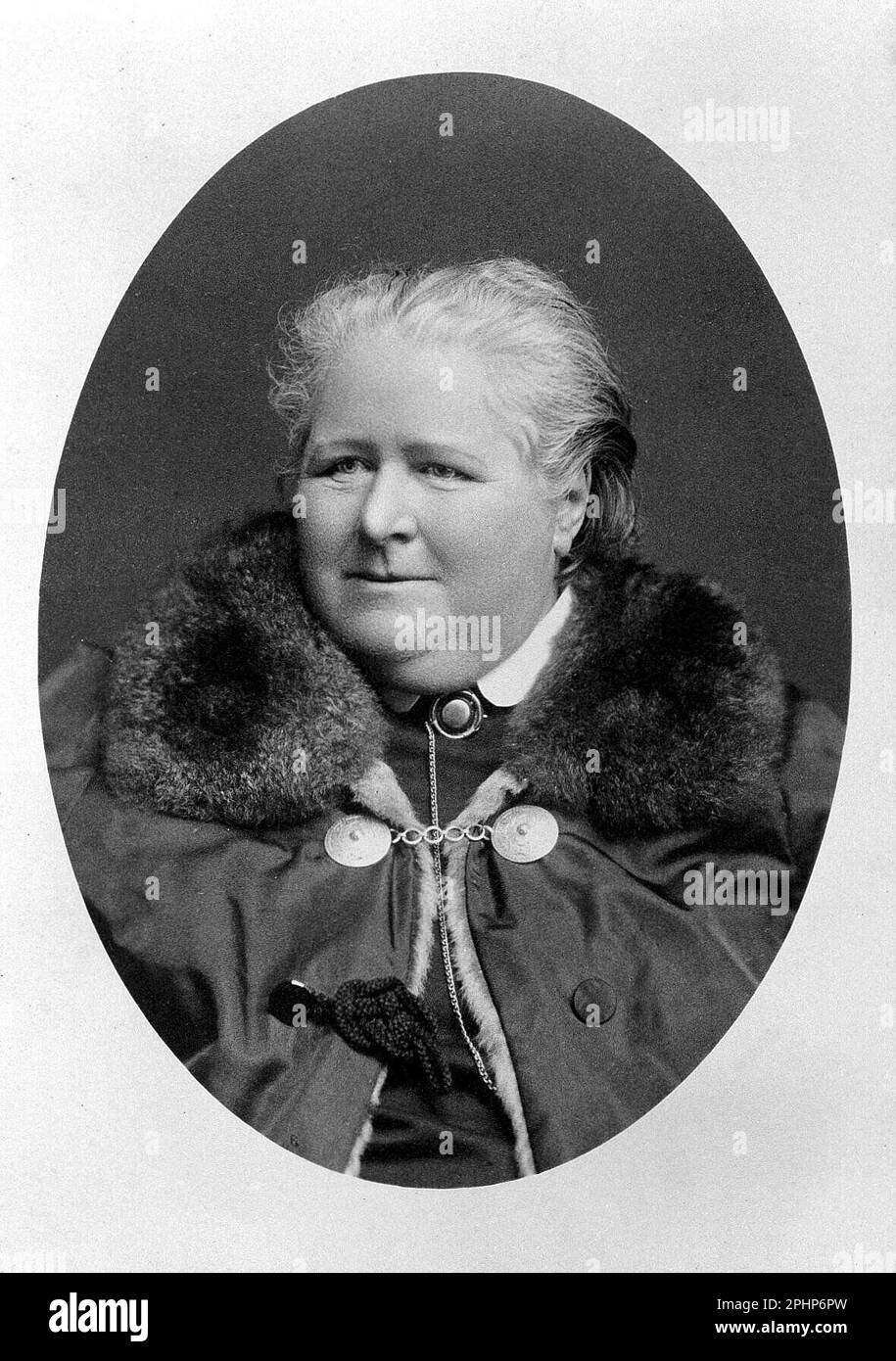 Life of Frances Power Cobbe, allein, Frontispiece, altes Foto von 1894 Stockfoto