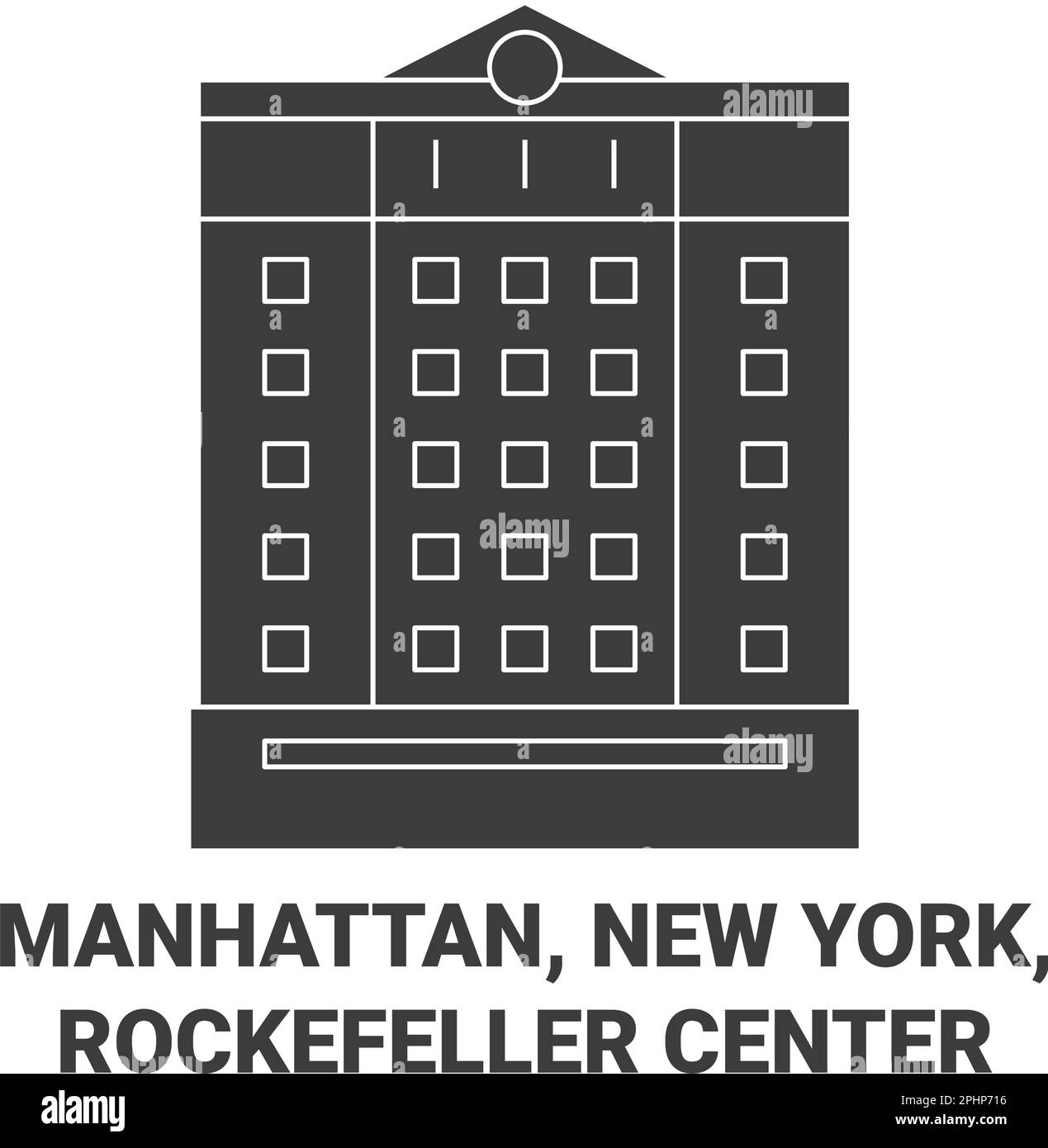 USA, Manhattan, New York, Rockefeller Center Stock Vektor