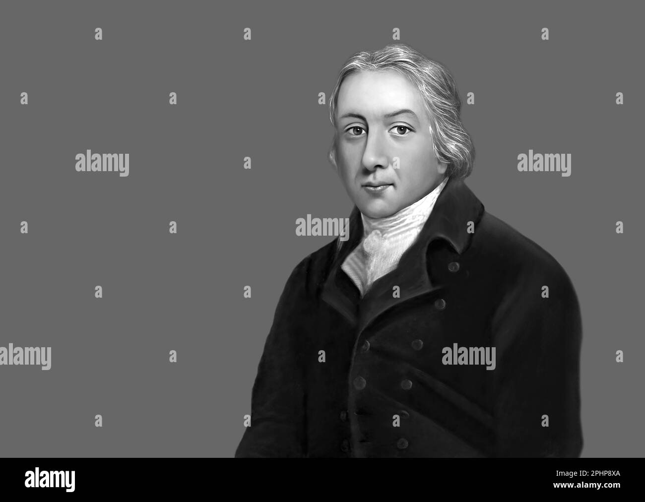 Edward Jenner, 1749-1823, englischer Arzt und Wissenschaftler, digital restauriert Stockfoto