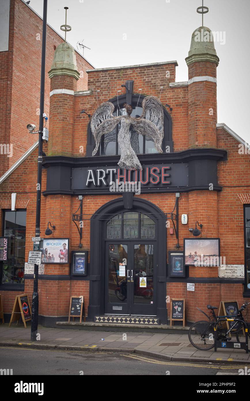 The Arthouse Cinema, Tottenham Lane, Crouch End, London Borough of Haringey, England, Vereinigtes Königreich. Stockfoto