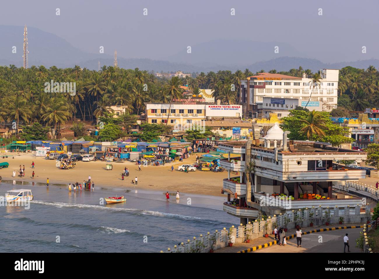 Murudeshwar Beach (eine Küstenstadt Karnataka, Indien) Stockfoto