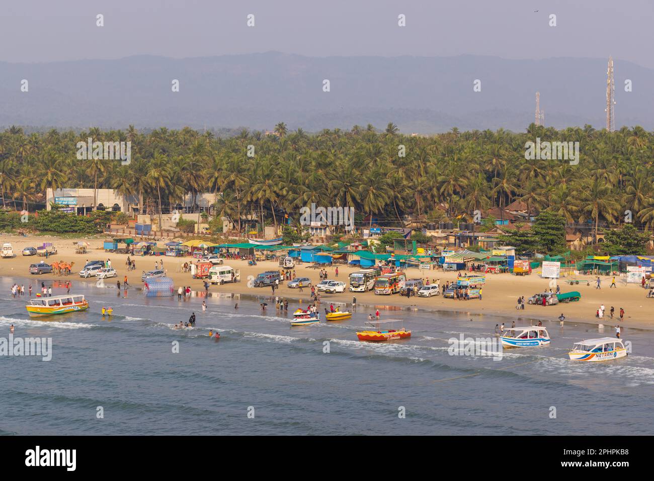 Murudeshwar Beach (eine Küstenstadt Karnataka, Indien) Stockfoto