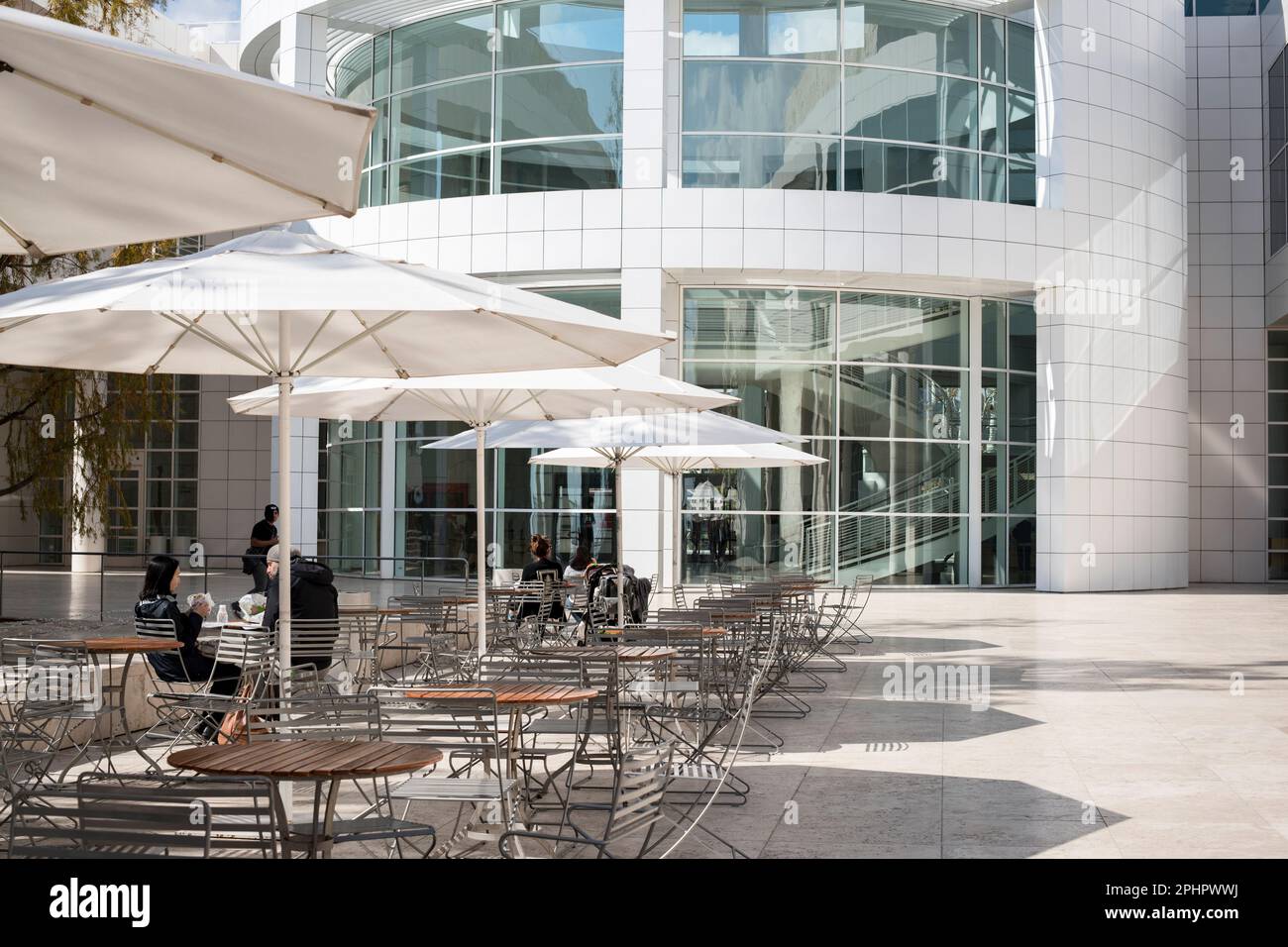 Das Getty Center ist der Campus des Getty Museums. Stockfoto