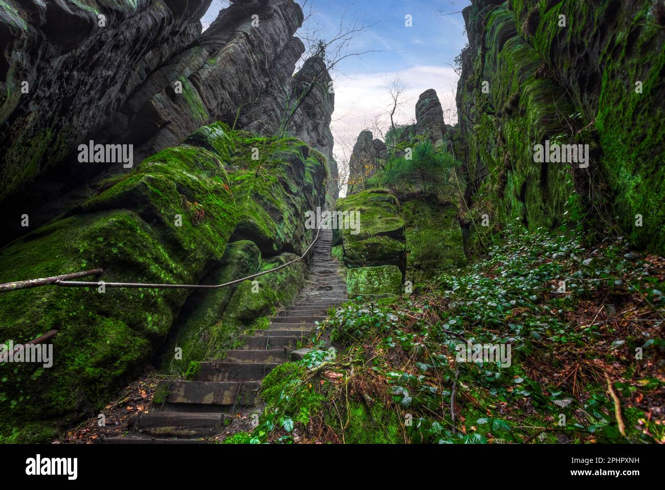 Pfaffenstein, Sachsen, Schweiz, Sachsen, Deutschland Stockfoto