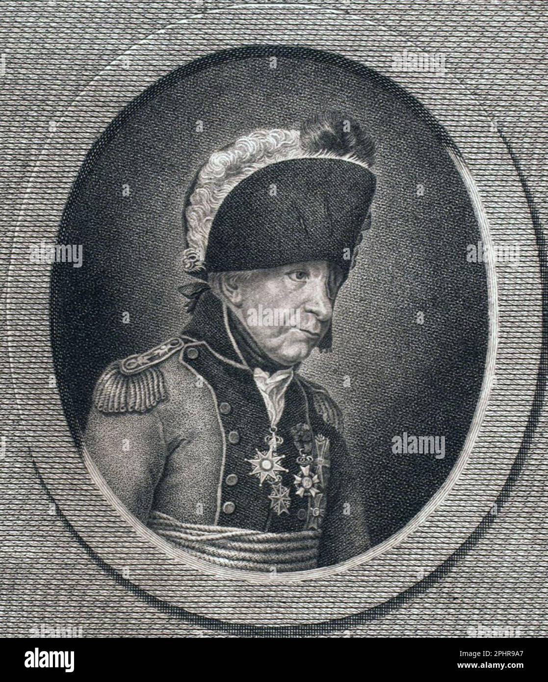 Johann von Ewald (1744-1813), deutscher Offizier Stockfoto