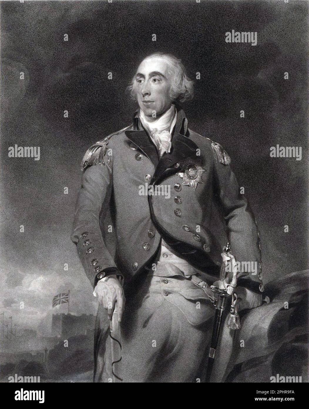 Charles Grey, 1. Earl Grey, (1729-1807) General der britischen Armee im 18. Jahrhundert und Nachkomme des noblen Hauses Grau. Stockfoto