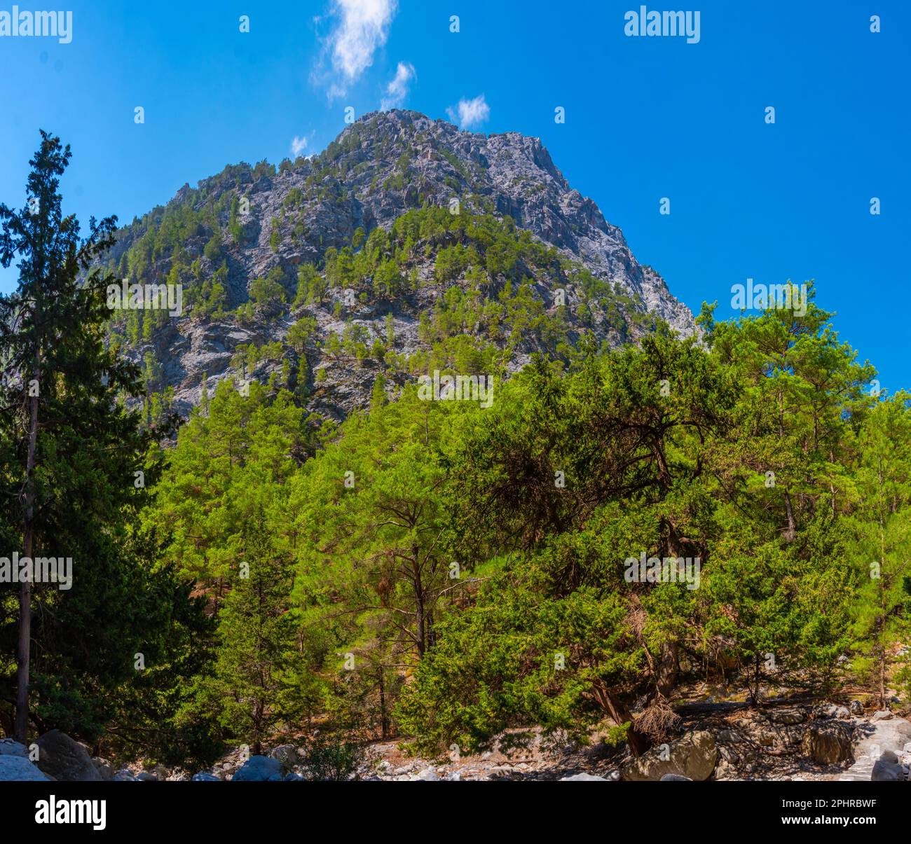 Samaria-Schlucht auf der griechischen Insel Kreta. Stockfoto