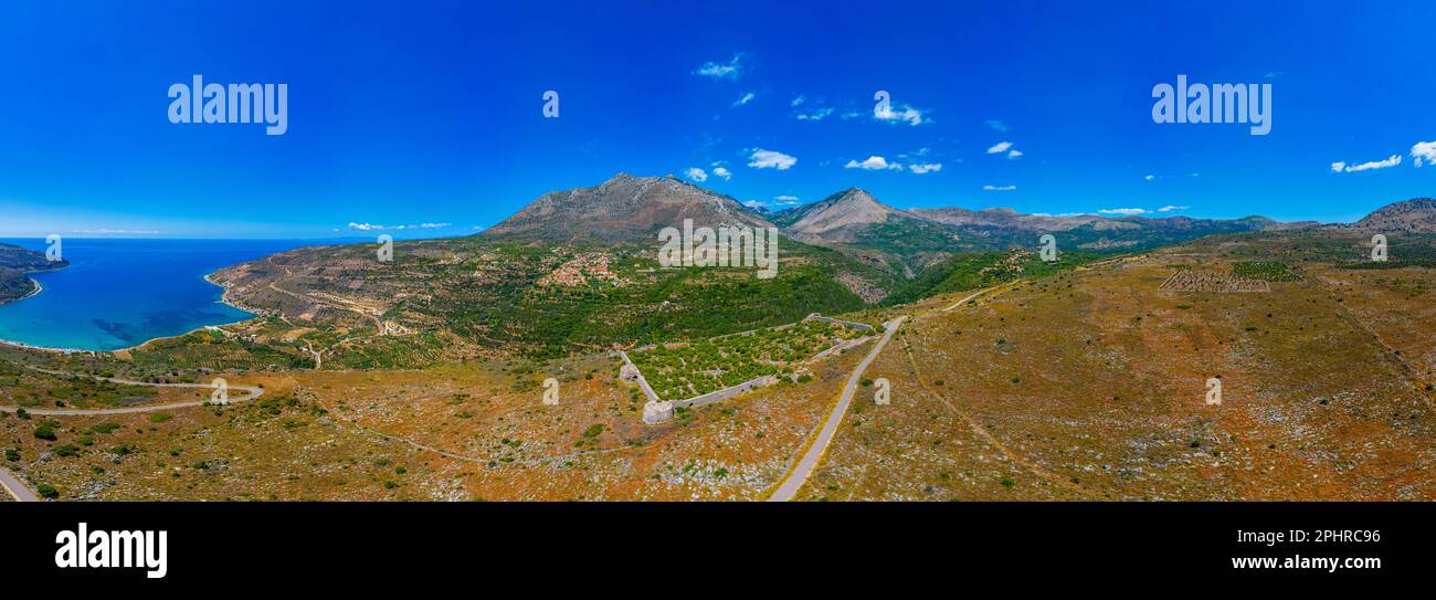 Schloss Kastro Kelephas auf der griechischen Halbinsel Peloponnes. Stockfoto
