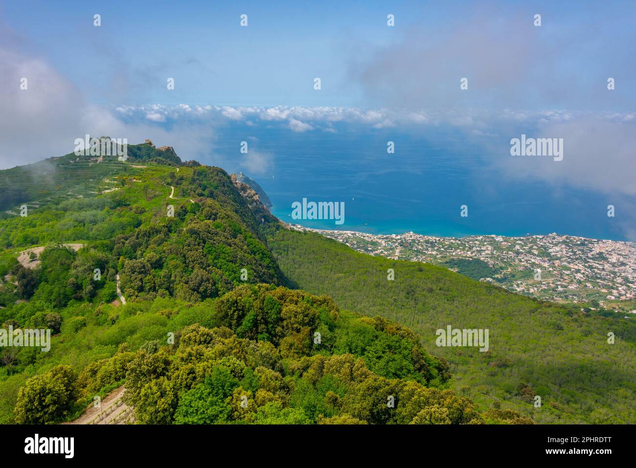 Landwirtschaftliche Landschaft von Ischia, Italien. Stockfoto
