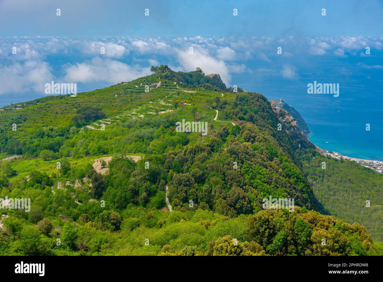 Landwirtschaftliche Landschaft von Ischia, Italien. Stockfoto
