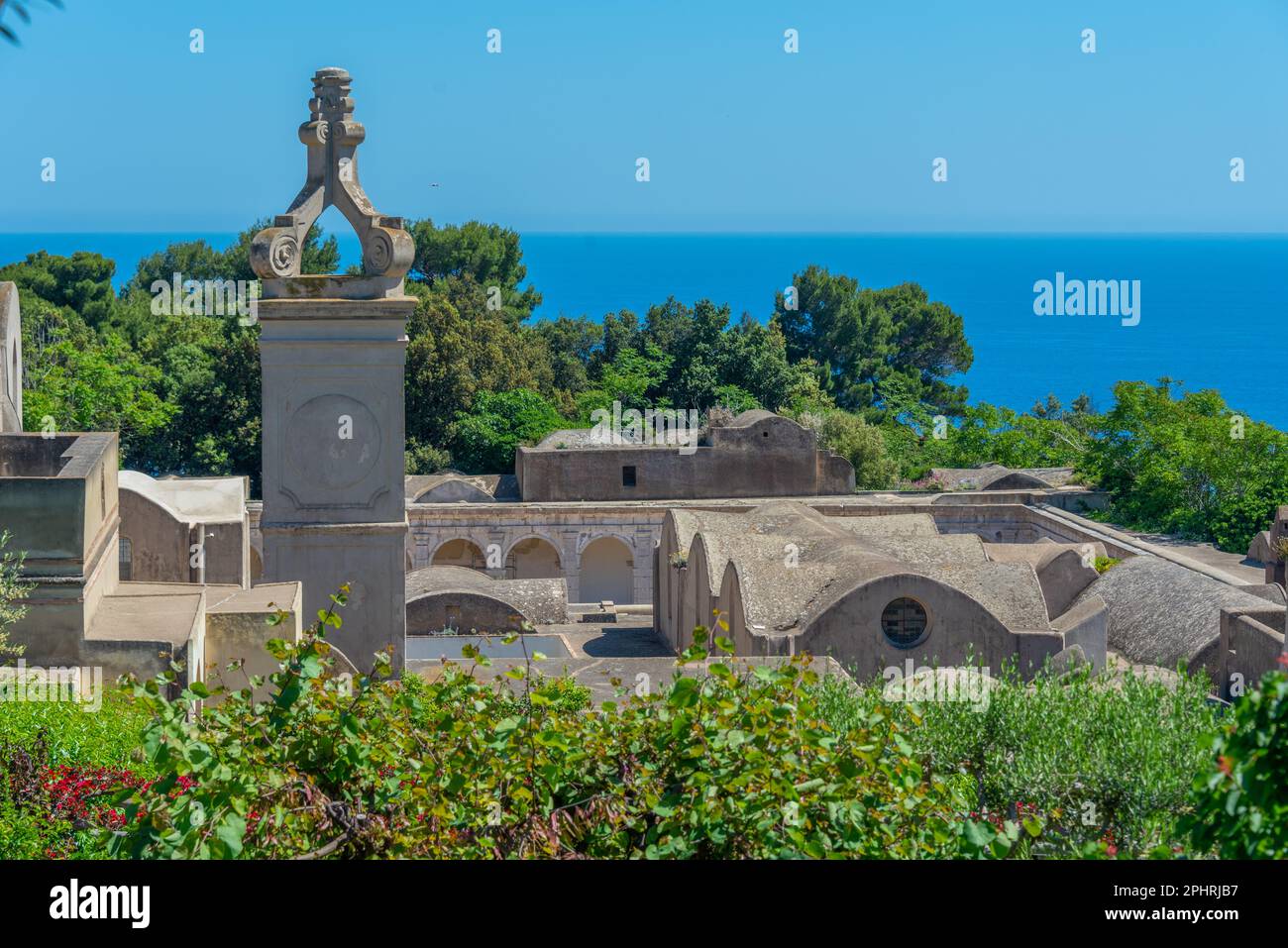 St. James' Charterhouse auf der italienischen Insel Capri. Stockfoto