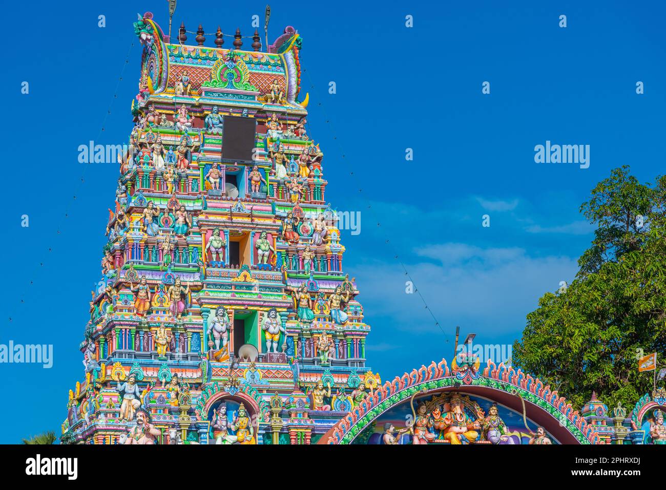 Pillaiyar-Tempel in der Nähe von Jaffna in Sri Lanka. Stockfoto