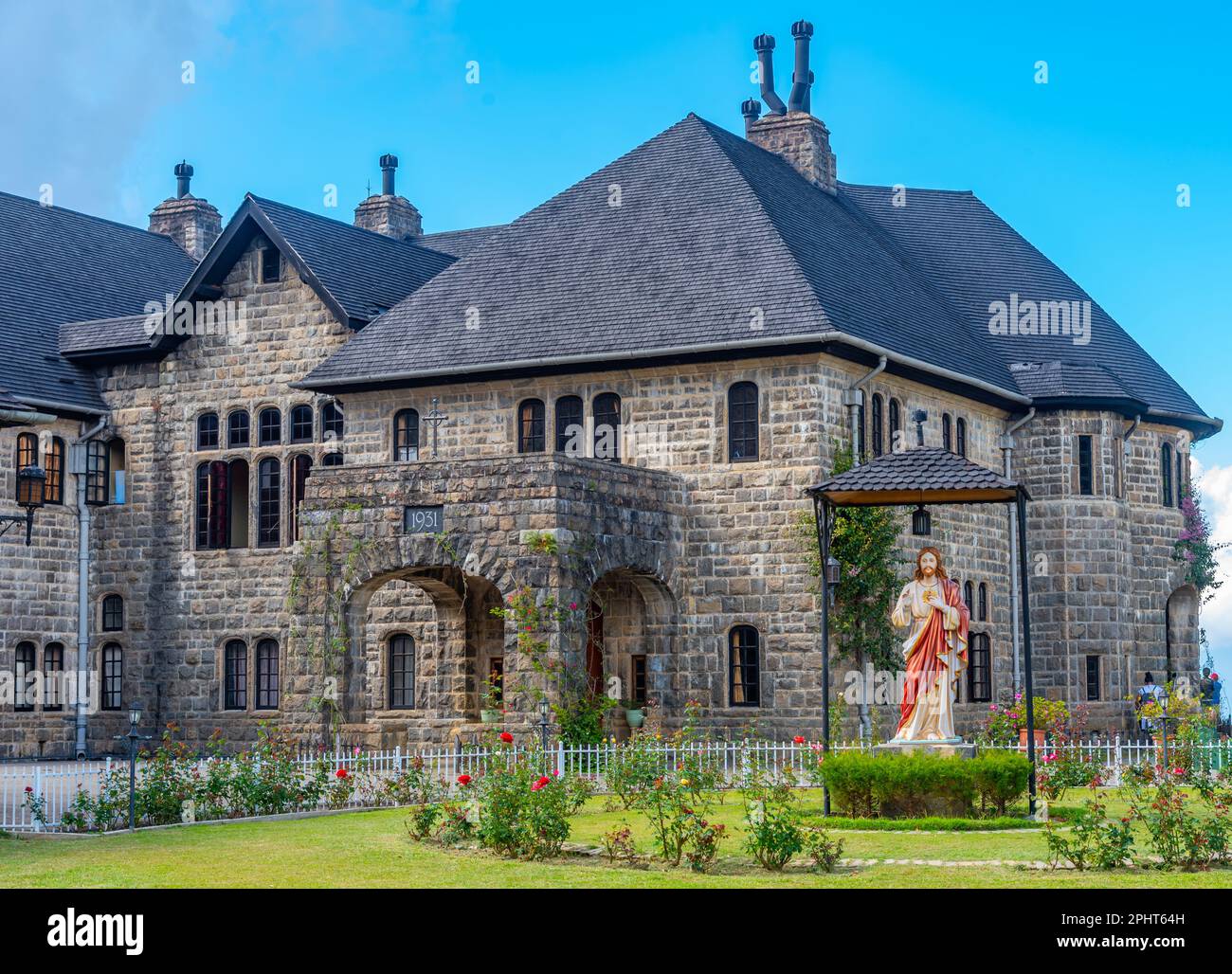 Kloster Adisham bei Haputale, Sri Lanka. Stockfoto