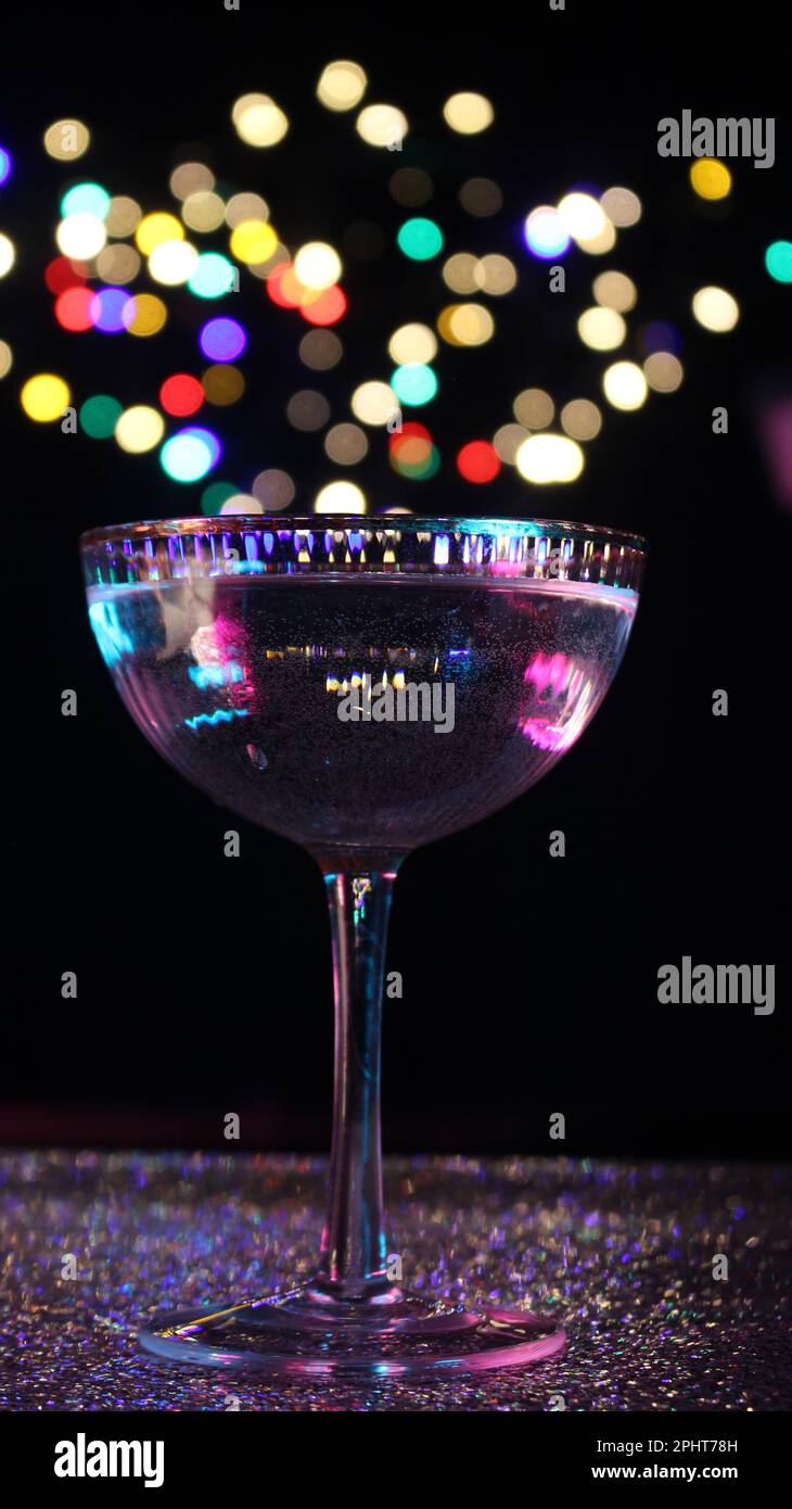 Glas Im Bokeh-Stil Stockfoto