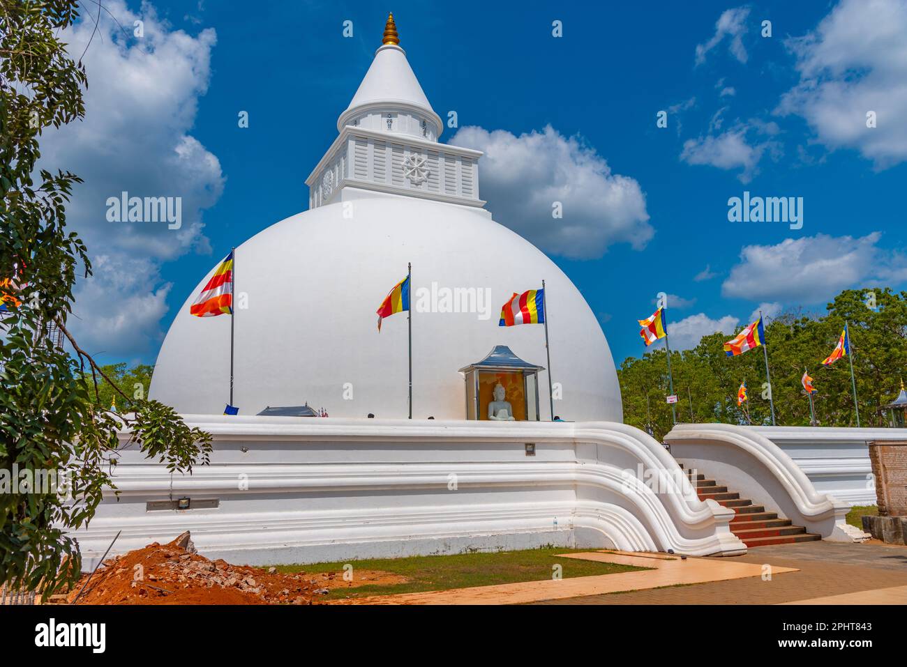 Kirivehara (Kiri Vehera) Schrein in Kataragama, Sri Lanka. Stockfoto