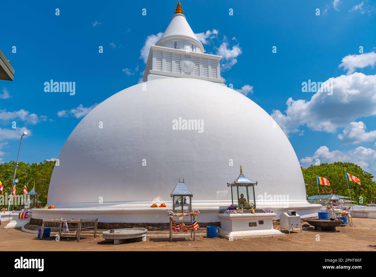 Kirivehara (Kiri Vehera) Schrein in Kataragama, Sri Lanka. Stockfoto