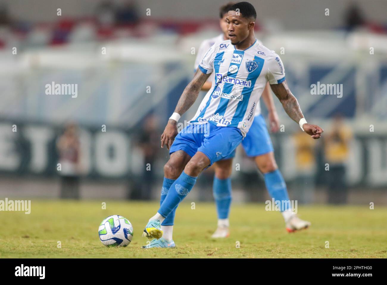 Belem, Brasilien. 29. März 2023. PA - BELEM - 03/29/2023 - COPA VERDE 2023, REMO X PAYSANDU - Mario Sergio Spieler von Paysandu während eines Spiels gegen Remo im Mangueirao Stadion für die Copa Verde Meisterschaft 2023. Foto: Fernando Torres/AGIF/Sipa USA Guthaben: SIPA US/Alamy Live News Stockfoto