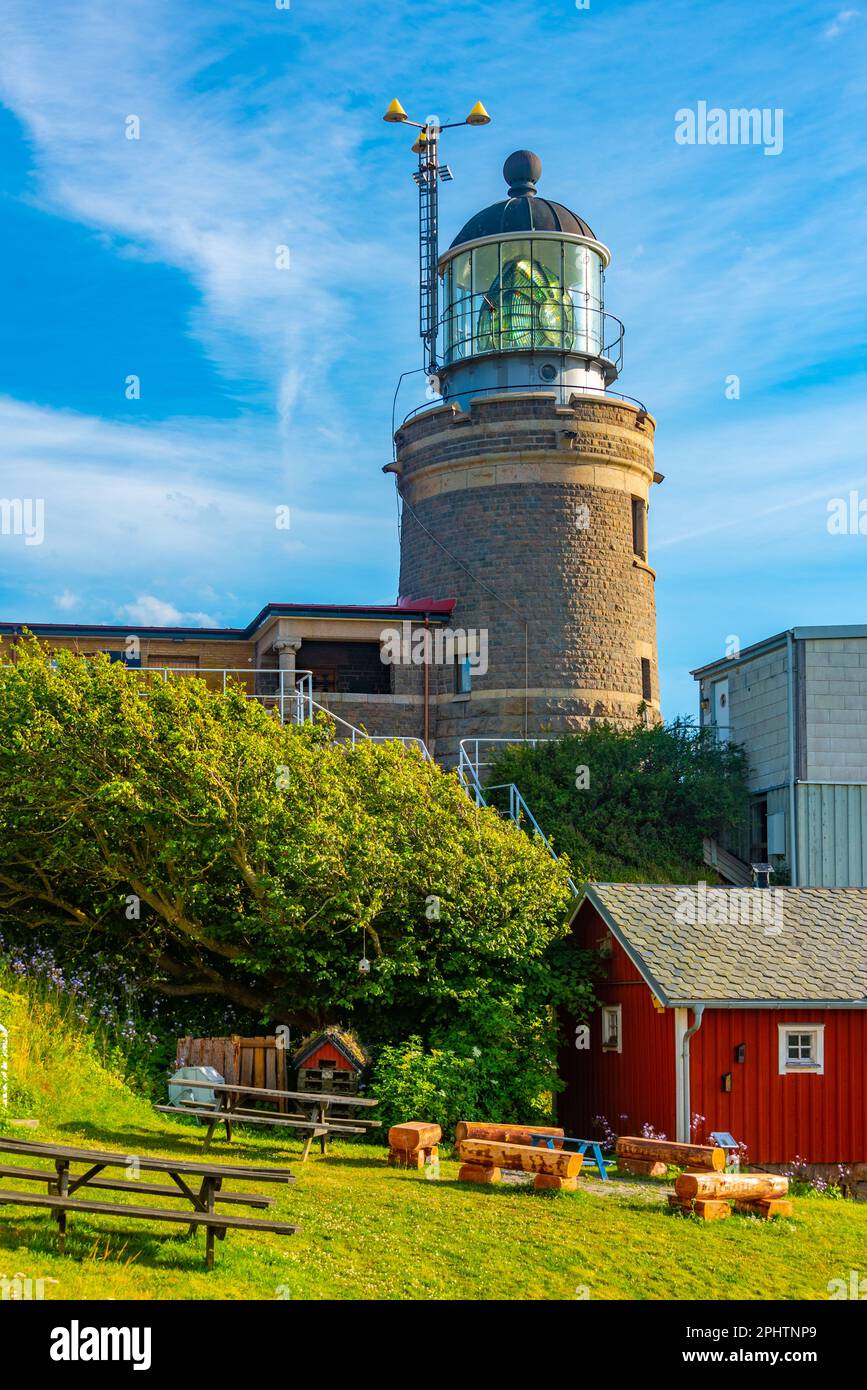 Kullen Lighthouse auf der Halbinsel Kullaberg in Schweden. Stockfoto