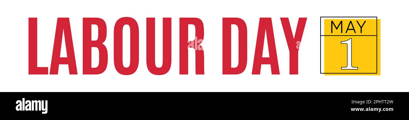 Poster Zum Internationalen Tag Der Arbeit. 1. Mai Arbeitertag. Vektor Stock Vektor