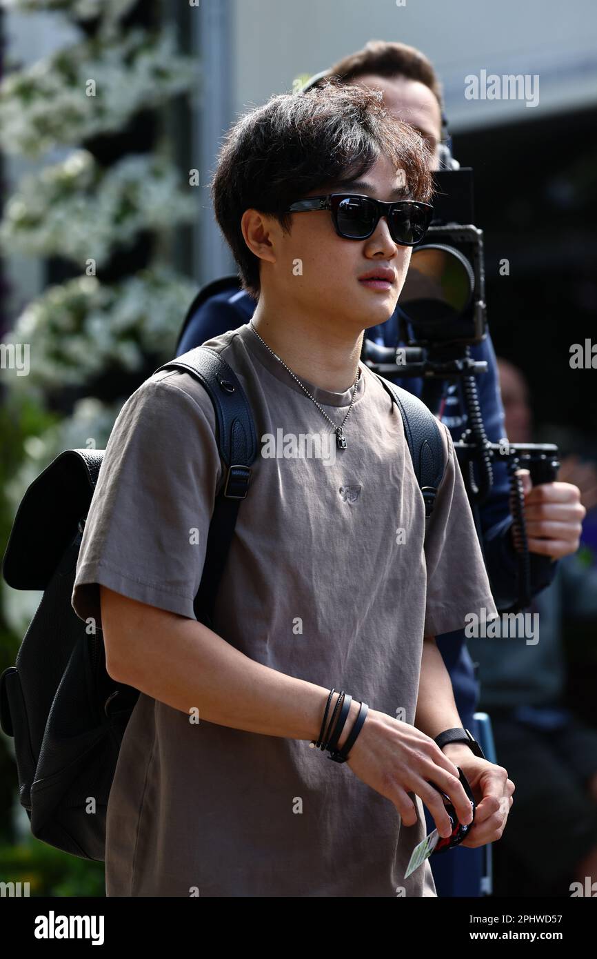 Melbourne, Australien. 30. März 2023. Yuki Tsunoda (JPN) AlphaTauri. 30.03.2023. Formel-1-Weltmeisterschaft, Rd 3, Australian Grand Prix, Albert Park, Melbourne, Australien, Vorbereitungstag. Das Foto sollte wie folgt lauten: XPB/Press Association Images. Kredit: XPB Images Ltd/Alamy Live News Stockfoto