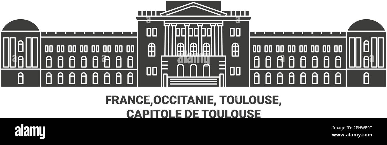 Frankreich, Occitanie, Toulouse, Capitole De Toulouse Stock Vektor