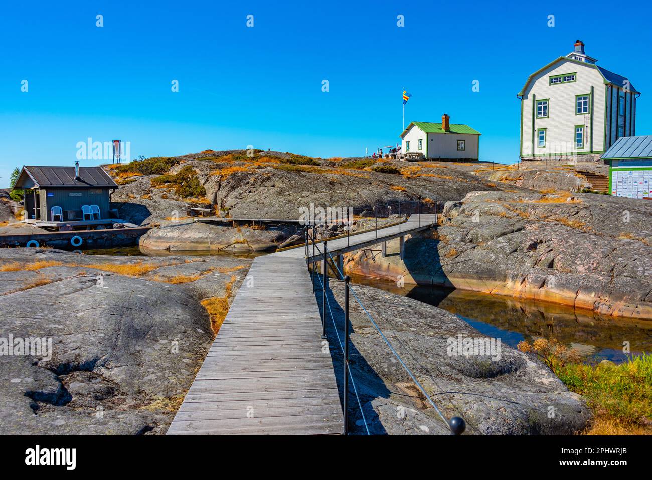 Kobba Klintar Pilot Station auf den Aland Inseln in Finnland. Stockfoto