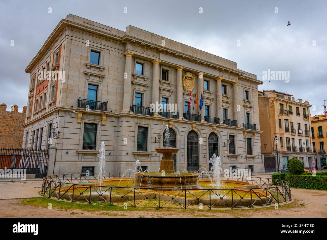 Örtliche Behörde in der spanischen Stadt Avila. Stockfoto