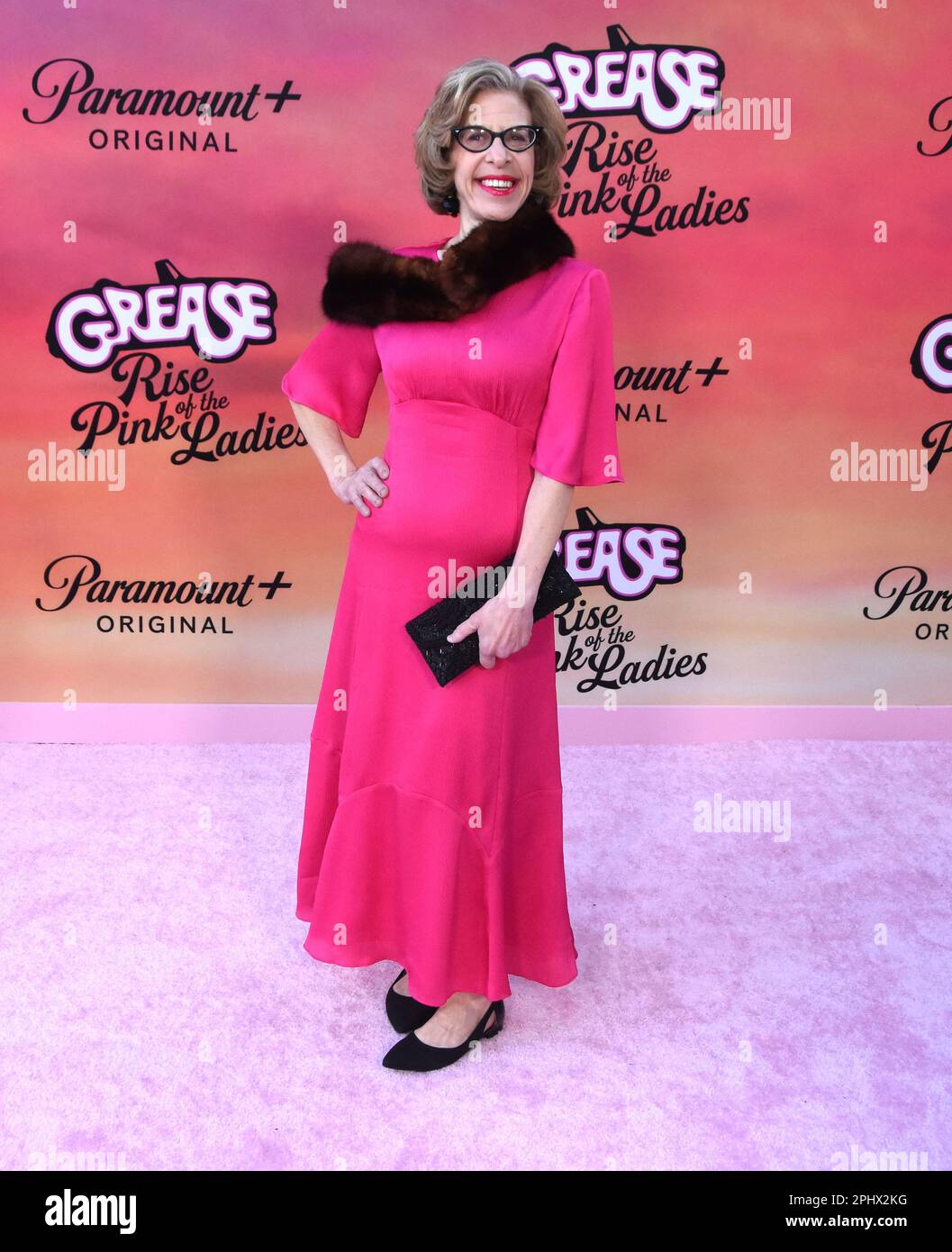 Los Angeles, Kalifornien, USA. 29. März 2023: Die Schauspielerin Jackie Hoffman nimmt am 29. März 2023 in Los Angeles, Kalifornien, an der Premiere von Paramount+s „Grease: Rise of the Pink Ladies“ auf der Hollywood American Legion Post 43 Teil. Foto: Barry King/Alamy Live News Stockfoto