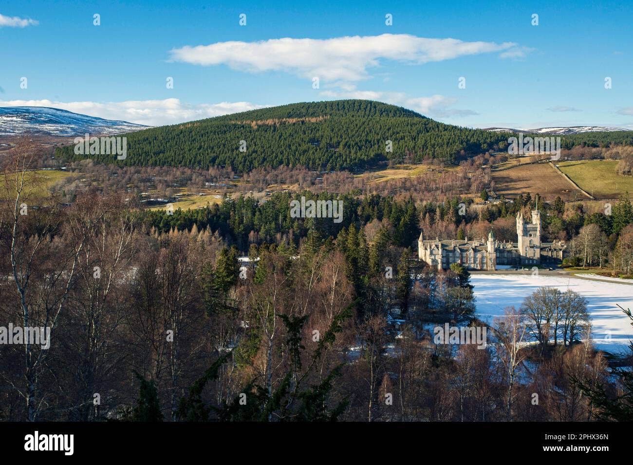 Balmoral Castle in Royal Deeside, Aberdeenshire, Schottland. Stockfoto