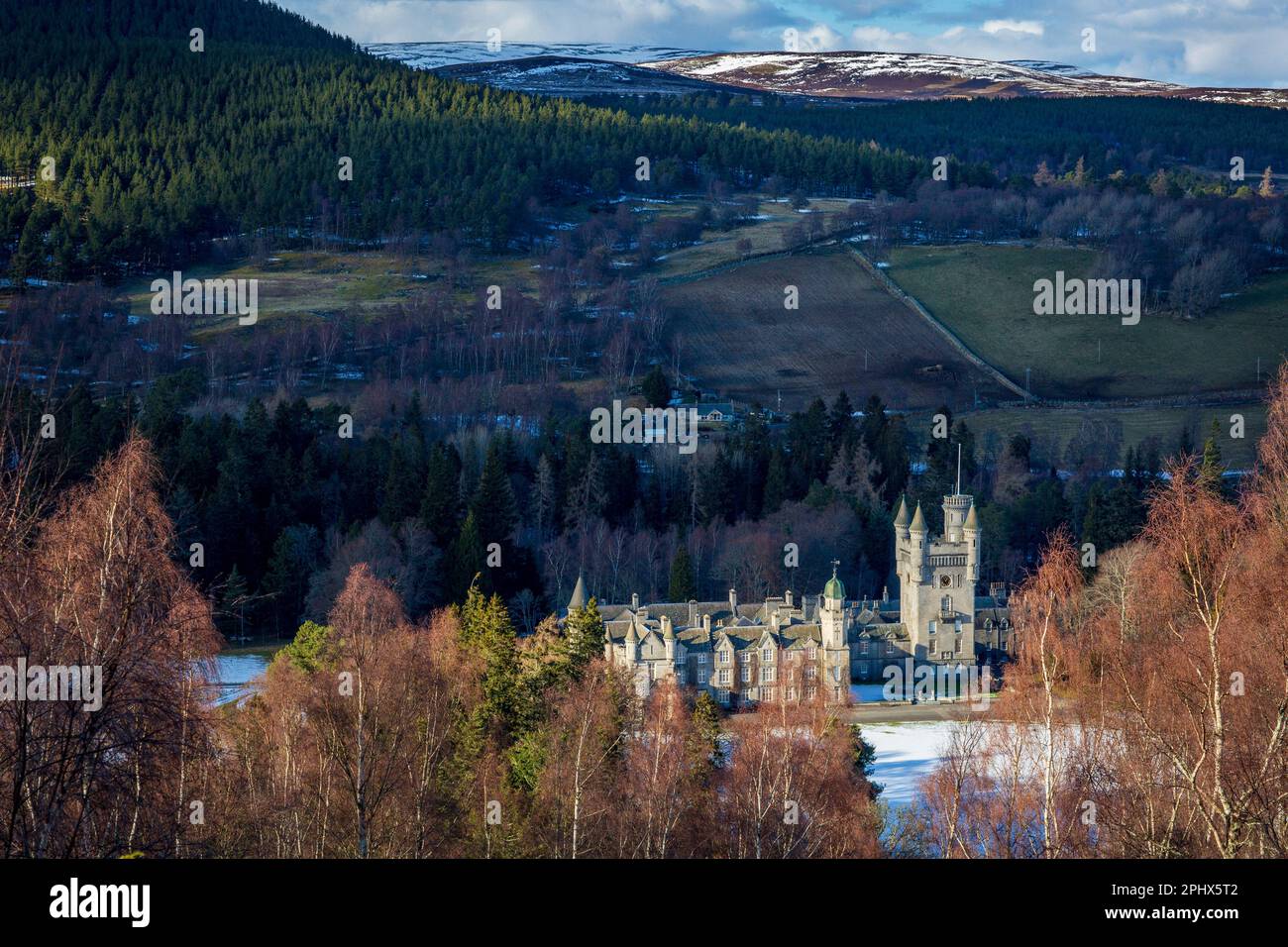 Balmoral Castle in Royal Deeside, Aberdeenshire, Schottland. Stockfoto