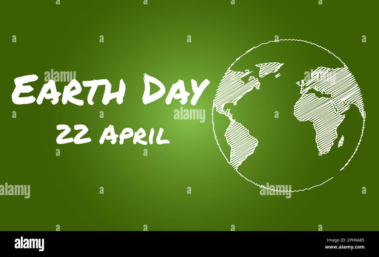 Konzeptposter zum Earth Day 22. April, Banner. 2023 Thema – Investieren Sie in unseren Planeten Stock Vektor