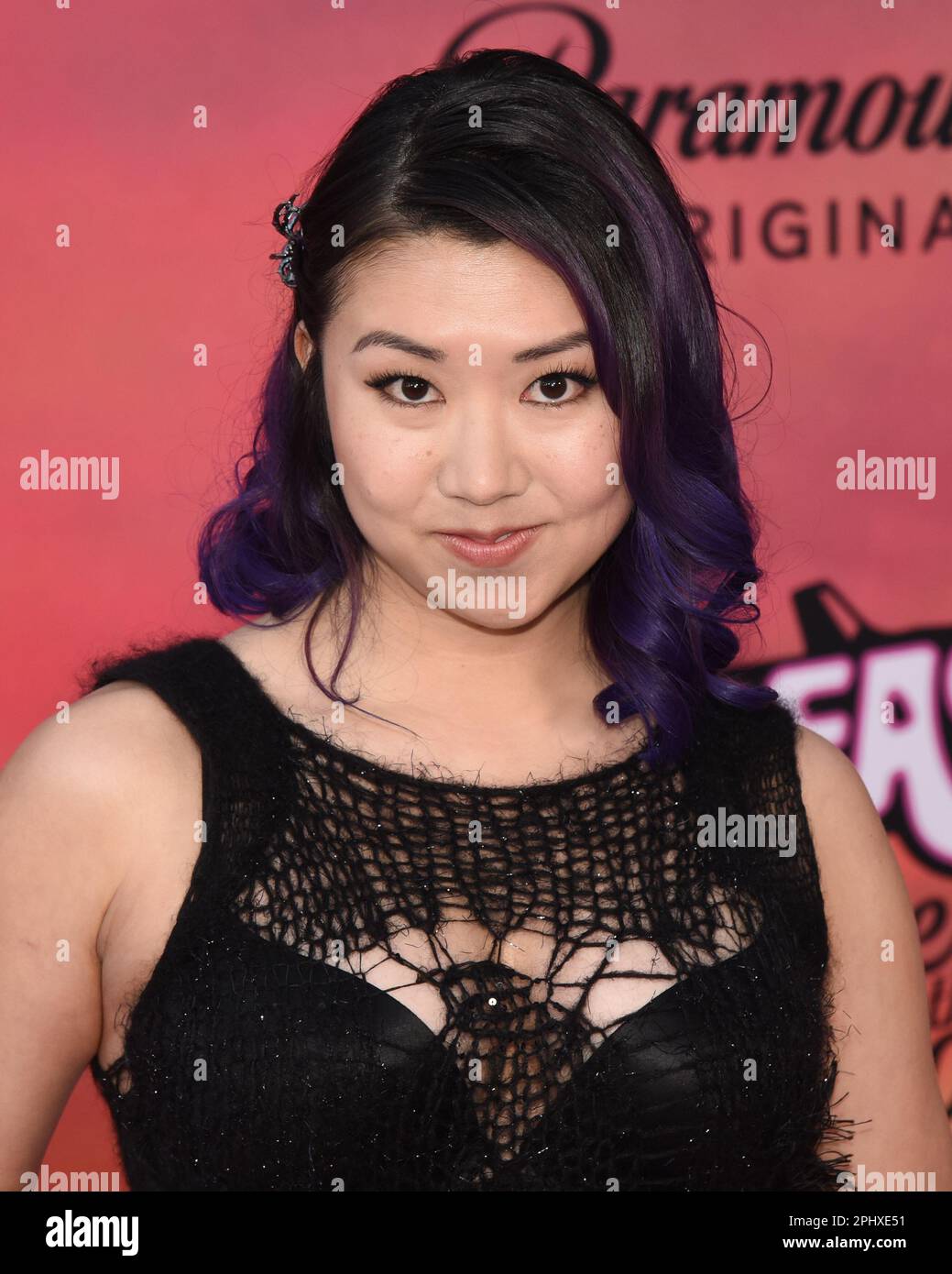 29. März 2023 - Hollywood, Kalifornien - Tricia Fukuhara. Los Angeles Premiere von „Grease: Rise of the Pink Ladies“ von Paramount+ auf der Hollywood American Legion Post 43. (Kreditbild: © Billy Bennight/AdMedia via ZUMA Press Wire) NUR REDAKTIONELLE VERWENDUNG! Nicht für den kommerziellen GEBRAUCH! Stockfoto