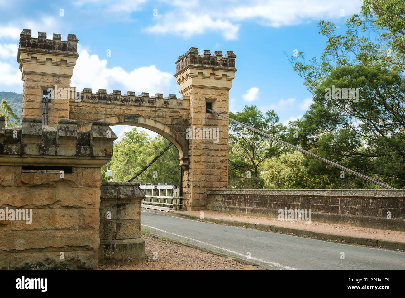 Hampden Bridge in Shoalhaven im Kangaroo Valley in New South Wales, Australien. Stockfoto