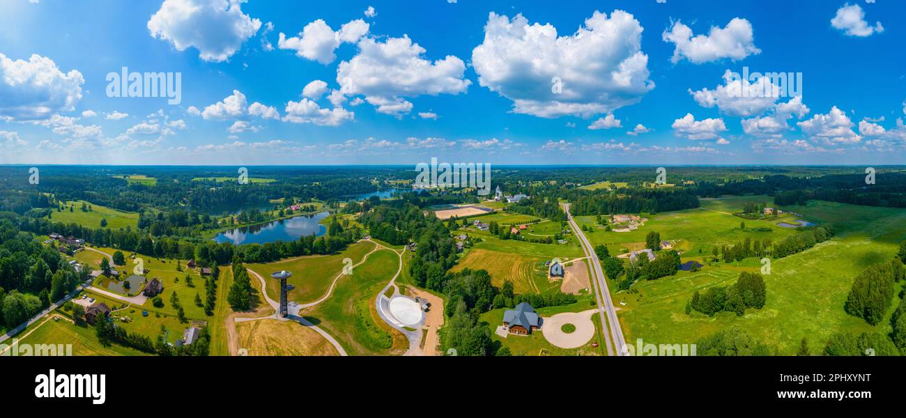 Aussichtsturm Rouge in Estland. Stockfoto