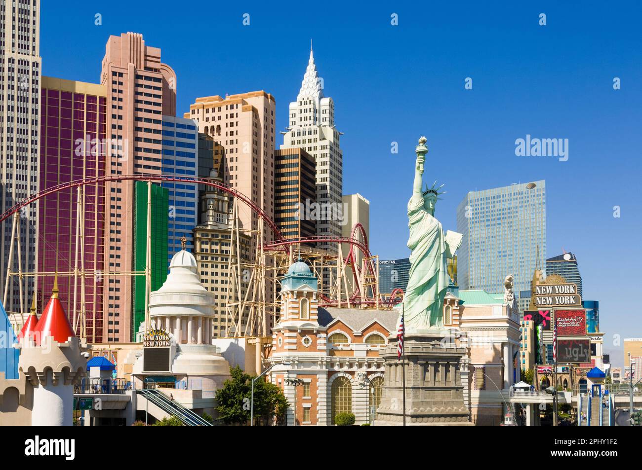 Las Vegas USA New York-New York Hotel Las Vegas The Strip, Las Vegas Boulevard South, Las Vegas, Nevada, USA Vereinigte Staaten von Amerika - Stadtbild Stockfoto