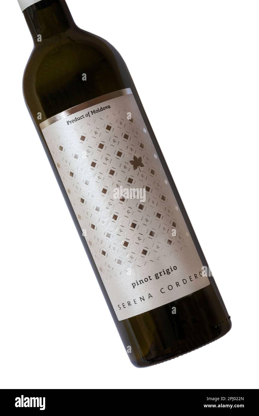 Serena Cordero Pinot Grigio Produkt aus der Republik Moldau Stockfoto