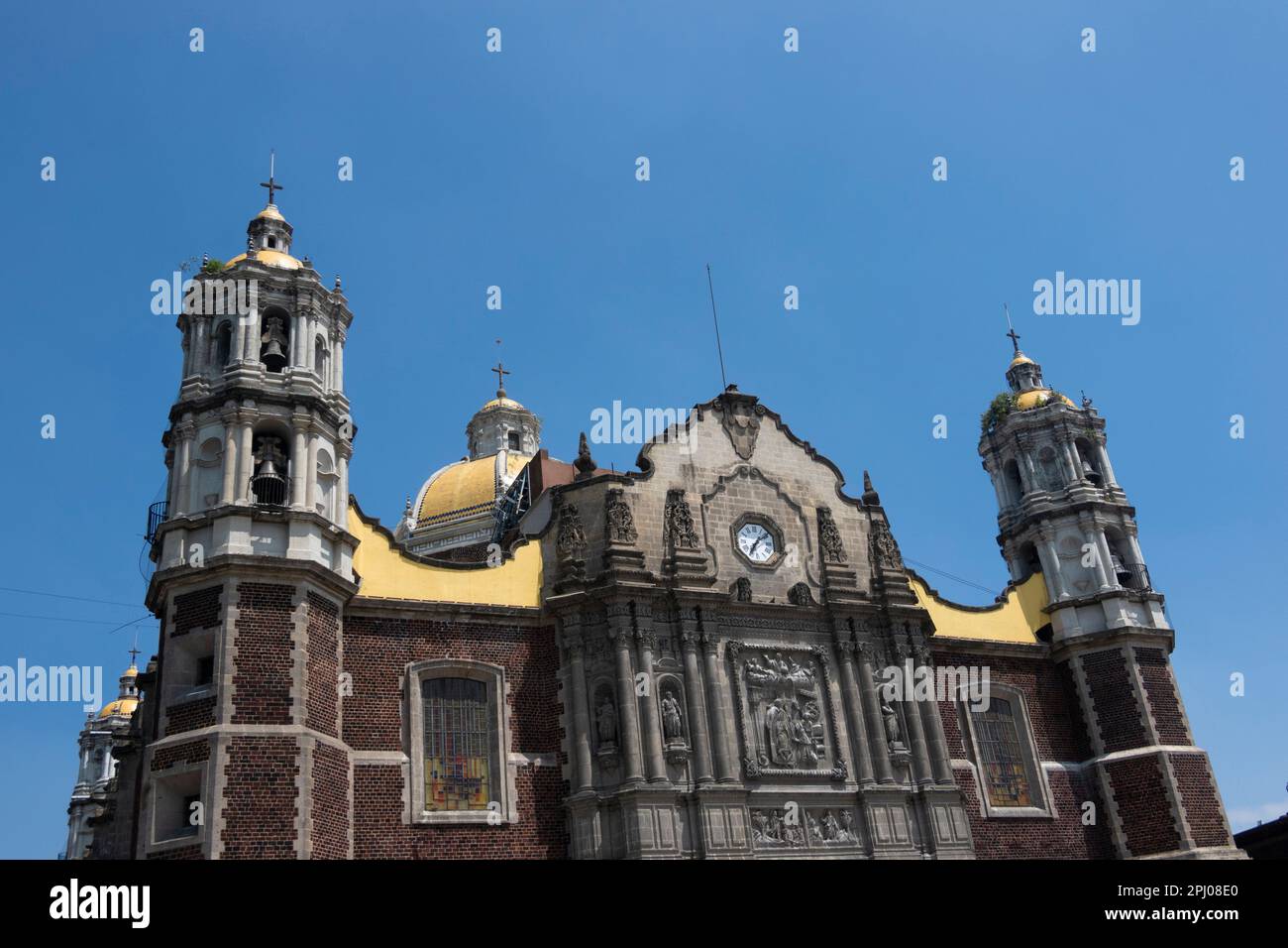 Alte Basilika Unserer Lieben Frau Von Guadalupe In Mexiko-Stadt Stockfoto