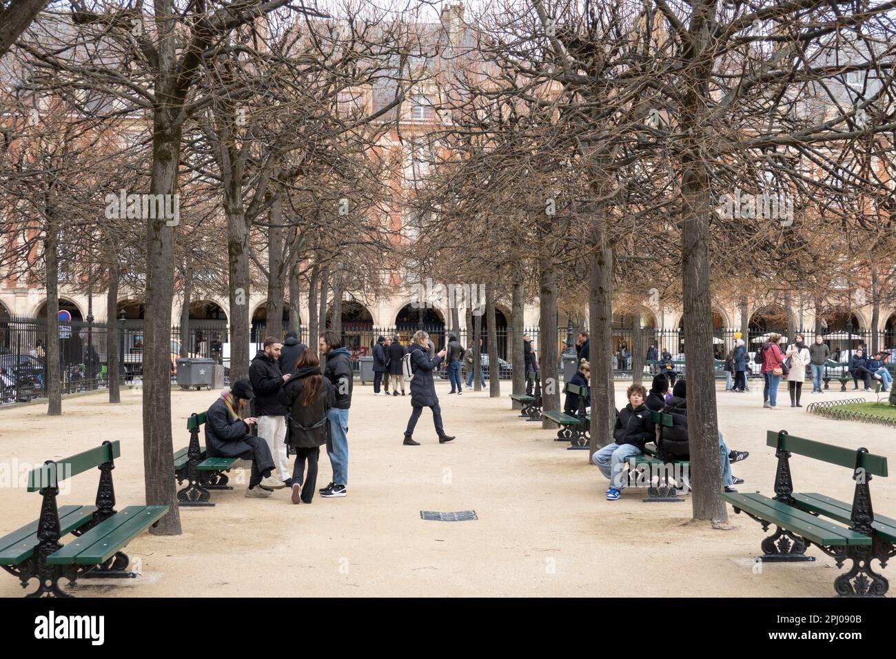 Place des Vosges, Paris, Frankreich, Europa Stockfoto