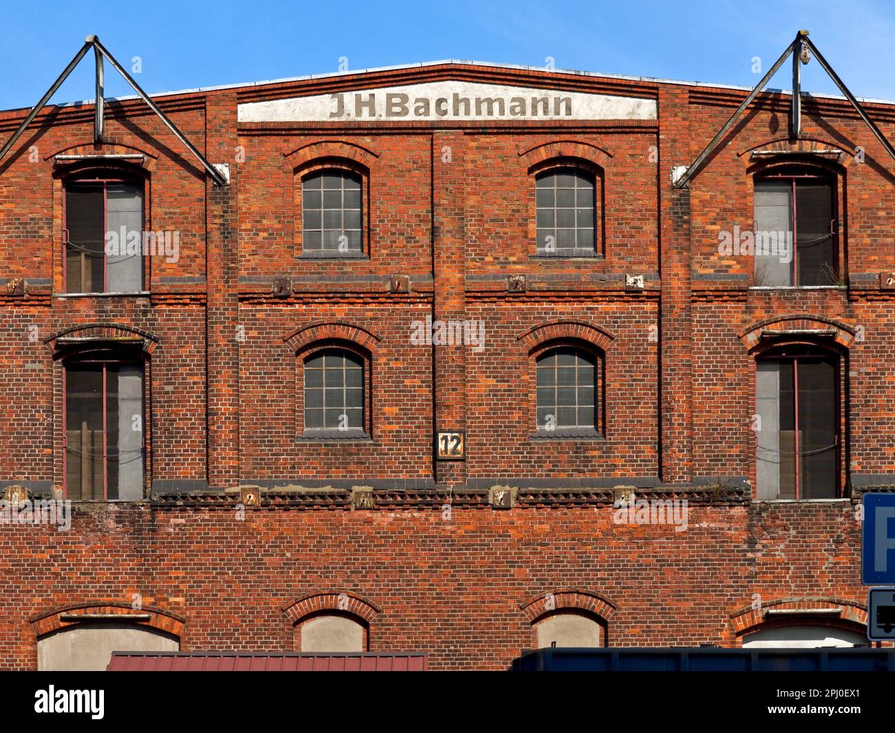 Altes Hafenlager in Holz und Fabrikenhafen, Bremen, Deutschland Stockfoto