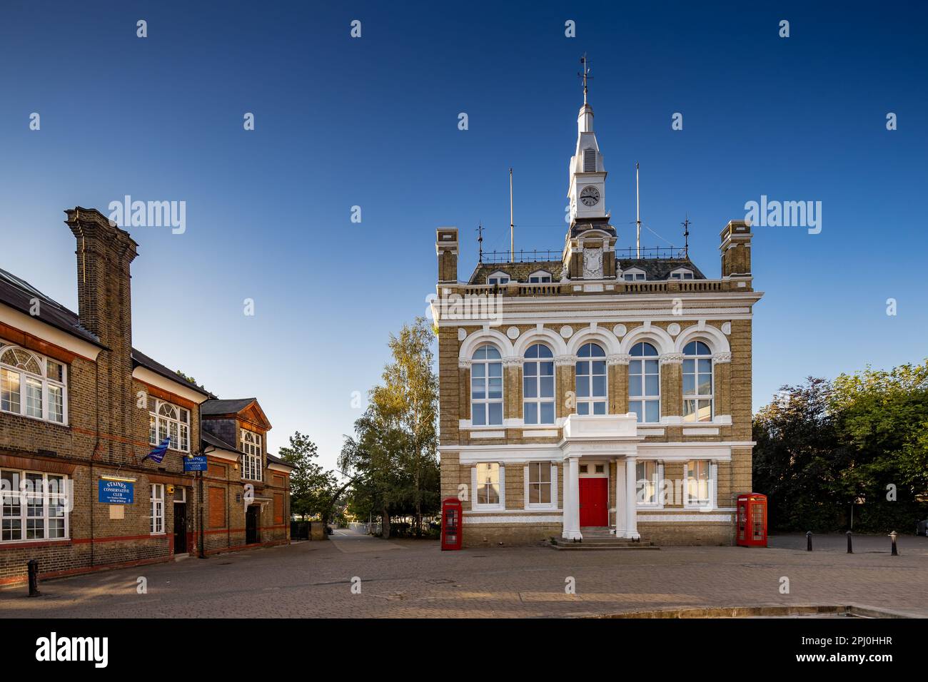 Staines-upon-Thames-Fotografie in der Umgebung Stockfoto