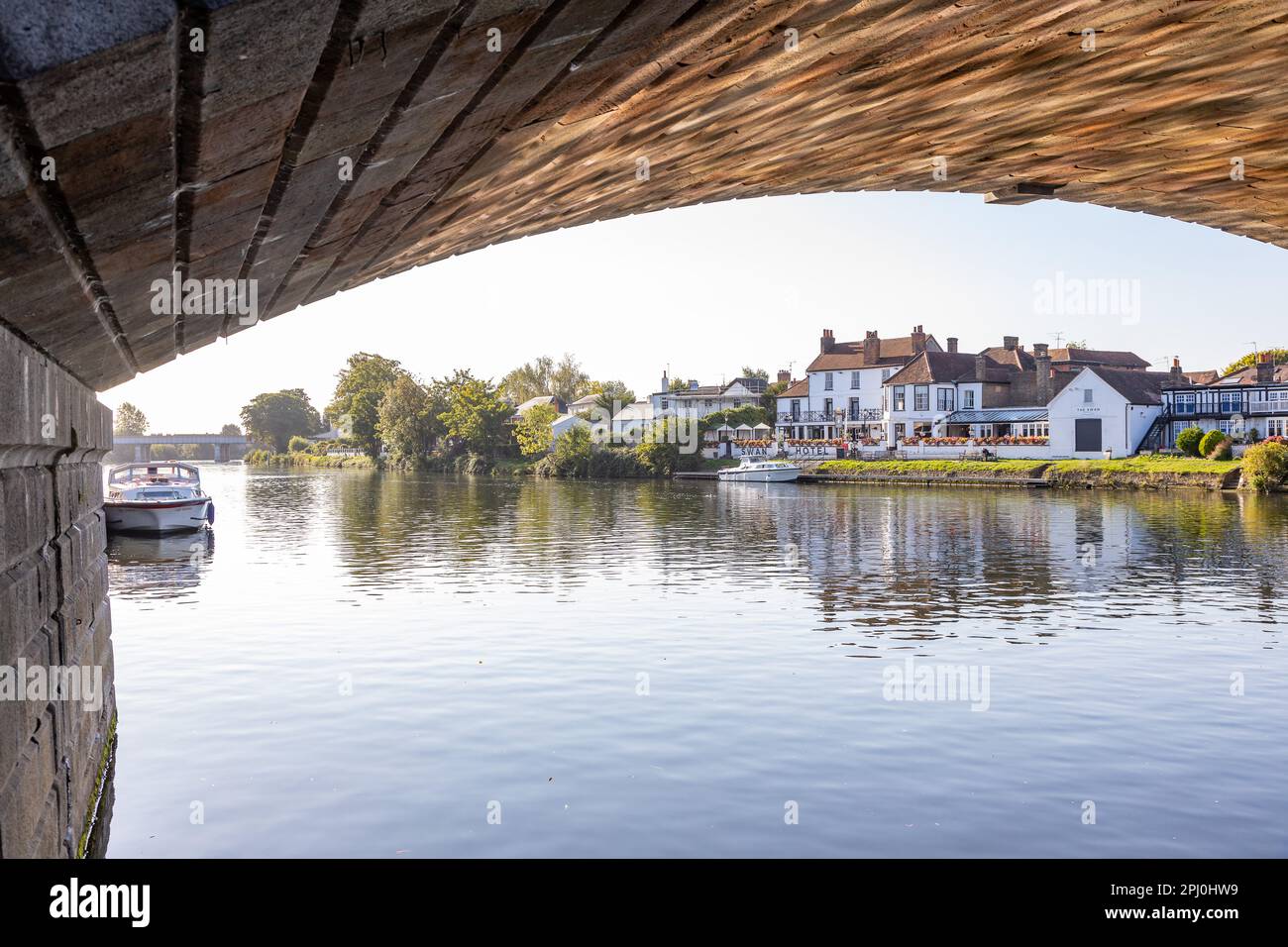 Staines-upon-Thames-Fotografie in der Umgebung Stockfoto