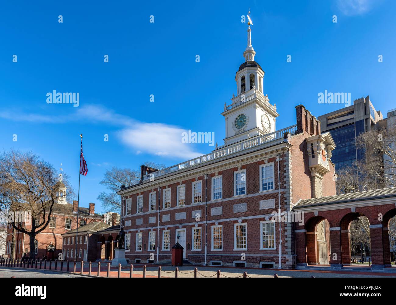 Die historische Independence Hall in Philadelphia, Pennsylvania, USA. Stockfoto
