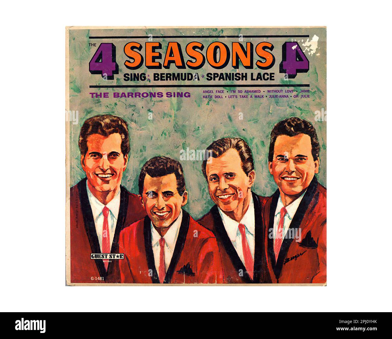 Four Seasons - Vintage L.P. Musik-Vinyl-Schallplatte Stockfoto