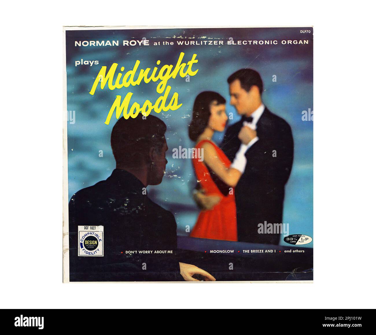 Norman Roye Im Mighty Wurlitzer - Midnight Moods - Vintage Jazz Music Vinyl Record Stockfoto