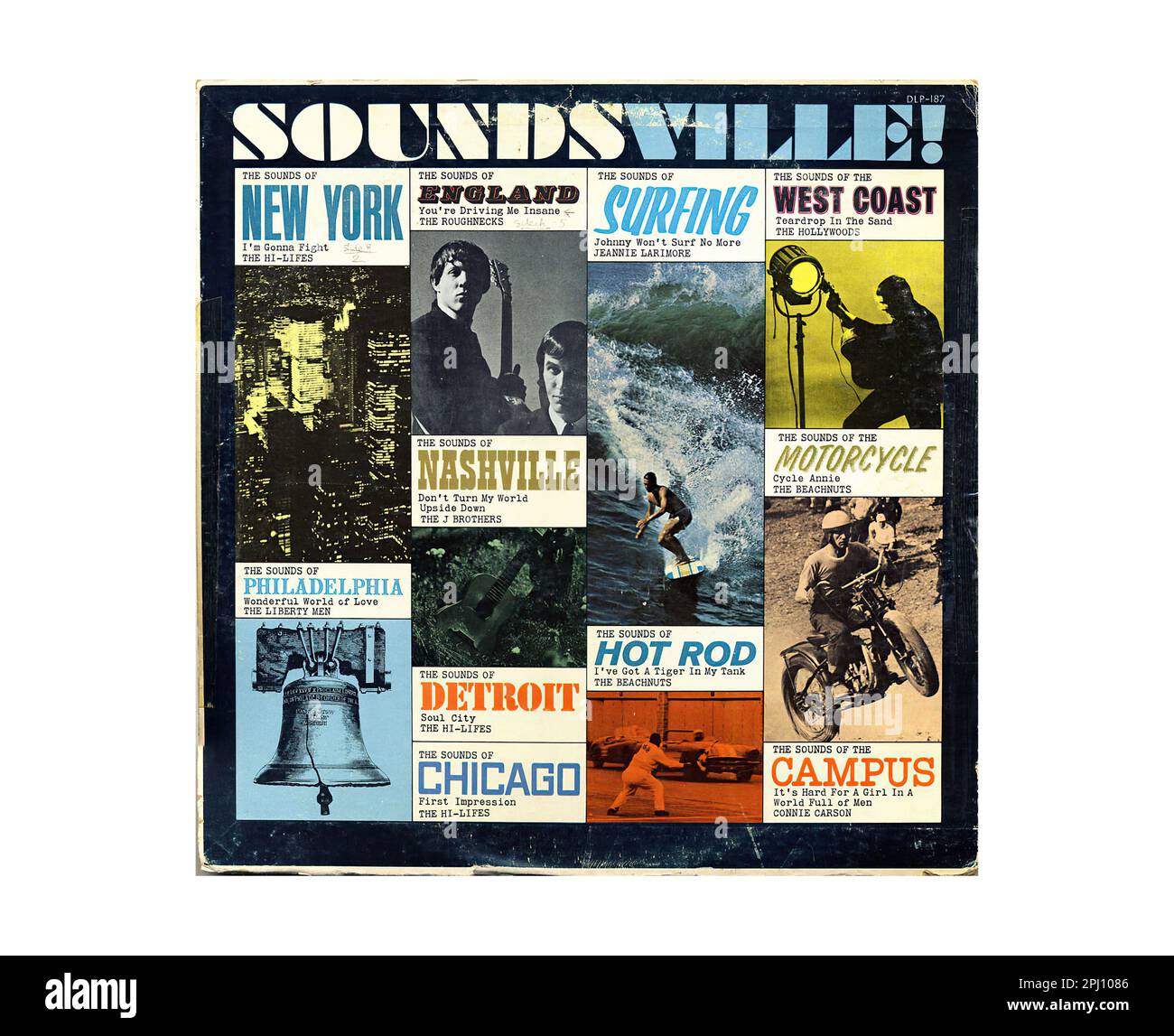 Soundsville! - Vintage L.P. Musik-Vinyl-Schallplatte Stockfoto