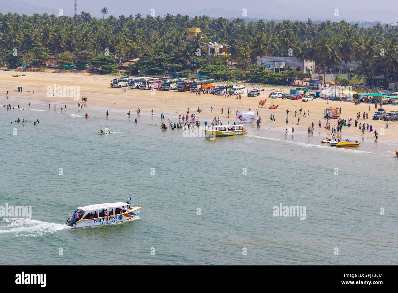 Murdeshwar Beach (Karnataka, Indien) Stockfoto